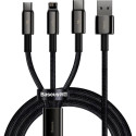 Baseus USB-kaabel USB-A - USB-C + microUSB + Lightning 1.5 m must (CAMLTWJ-01)