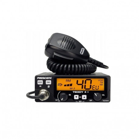 President Teddy II+ AM/FM CB radio Black