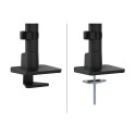 Neomounts DS65S-950BL2 monitorihoidik 24-34" gaasvedru Topfix mitmekülgselt reguleeritav 180°-piiraj