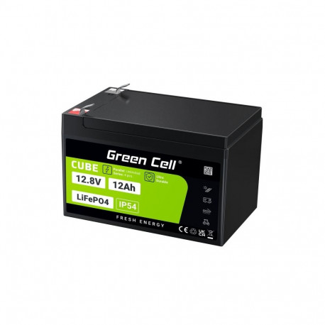 Green Cell LFPGC12V12AH UPS aku liitium-raudfosfaat (LiFePO4) 12.8 V 12 Ah