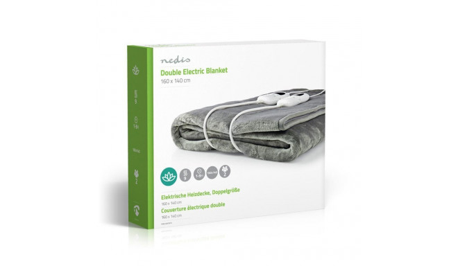 Nedis PEBL130CWT2 elektriline tekk 120 W hall, valge fliis, polüester