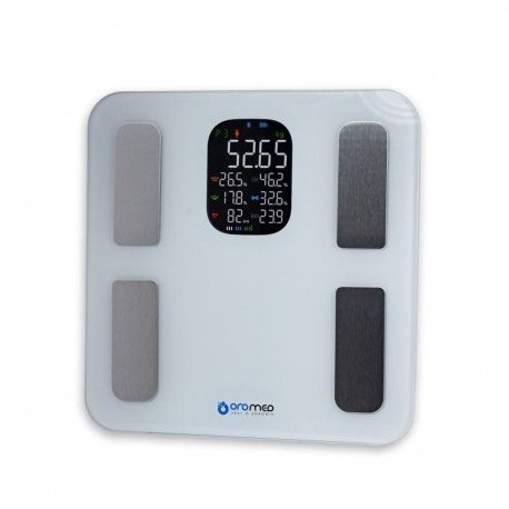 Electronic bathroom scale OROMED ORO-BLUETOOTH SMART white