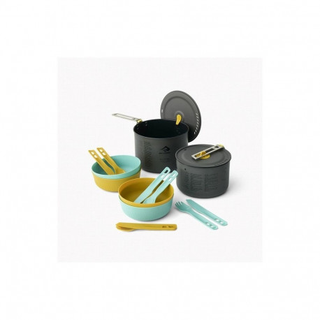 Sea to Summit Frontier UL Two Pot Cook Set 4P Folding crockery set