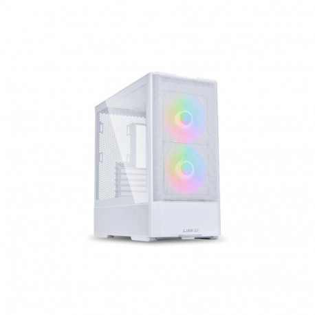 Lian Li LANCOOL 207 PC korpus, midi-tower, ATX, karastatud klaas – valge