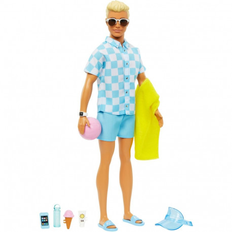 Mattel Barbie Beach Day Ken, Doll