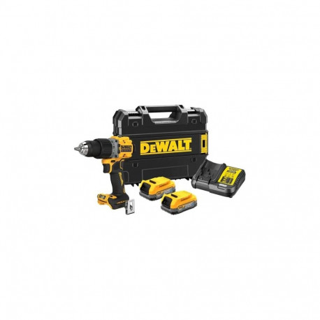 Dewalt Cordless impact drill DCD805E2T, 18 volts (yellow/black, 2x POWERSTACK Li-Ion batteries 1.7 A