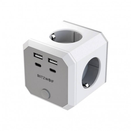 BlitzWolf BW-EC2 8-in-1 Power Cube (4xAC / 2 x USB-A / 2 x USB-C)