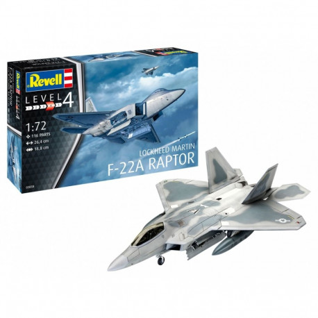 Model plastikowy lockheed martin f-22a raptor