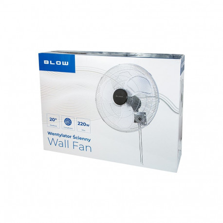 44-659# seinaventilaator 50cm 220w hõbedane tsirkulaator