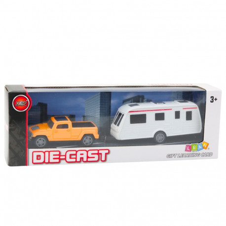 metallist auto komplekt matkaauto haagisega oranž