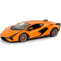 Auto R/C Lamborghini Sian FKP 37 Rastar 1:14 Pomarańczowe Na Pilota