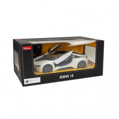 Auto R/C BMW i8 Rastar 1:14 valge automaatsed uksed