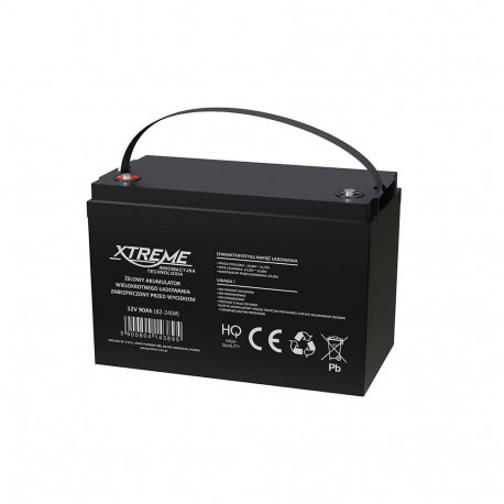 Xtreme geelakumulaator 82-240# 12V 90Ah 215x170x330mm