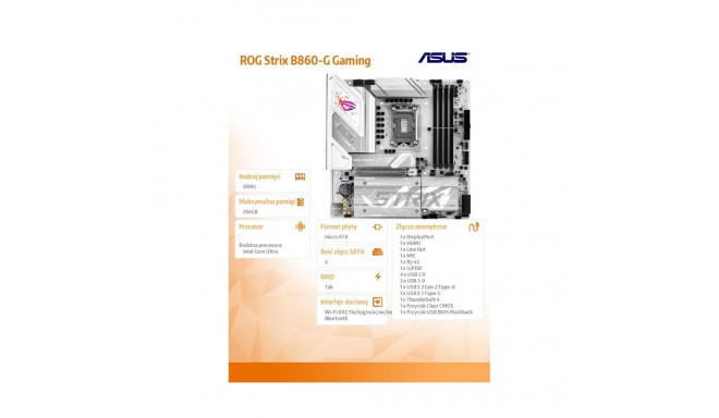 ROG STRIX B860-G GAMING WIFI s1851 4DDR5 TB4 AT