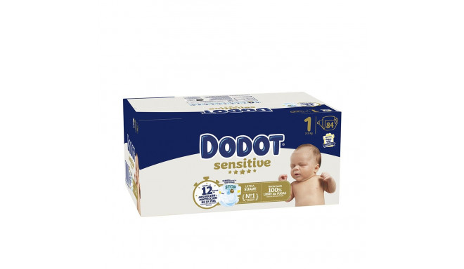 DODOT SENSITIVE RN talla 1 pañales 2-5 kg 84 u