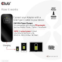 "Club3D Ladegerät 1xUSB Typ C PD 140W. GaN retail"