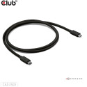 "Club3D Kabel Thunderbolt5 zertifi. 8K240Hz/ 80/120Gbps 1m"