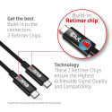 "Club3D Kabel USB 4 Typ C PD 240W / 8K / 40Gbps 3m St/St"
