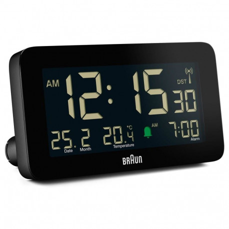 "Braun BC10 DCF-B Funkwecker schwarz"