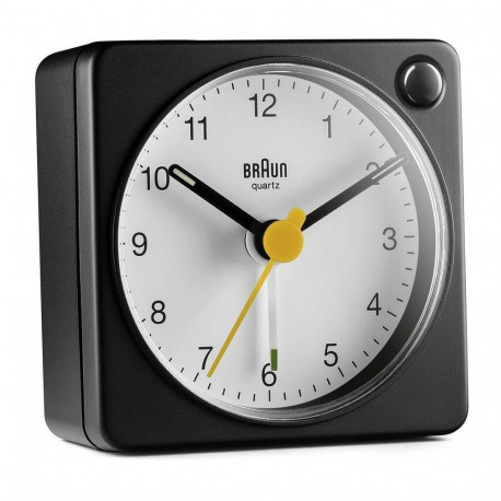"Braun BC 02 XBW Quarzwecker schwarz-wei Lichtf."