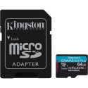 "CARD KINGSTON 64GB microXC Canvas Go Plus Gen4 200MB/s A2 U3 V30 Card + Adapter"