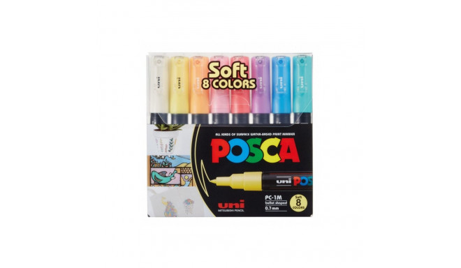 "POSCA Marker UNI PC-1MC 8er Set Pastell"