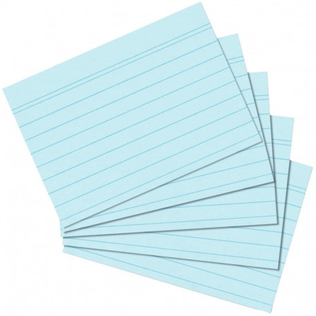 "Herlitz Karteikarte A6 liniert blau 100er Packung"