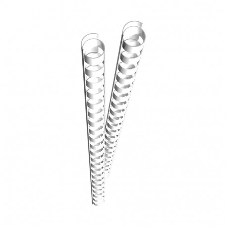 "GENIE Spiralbinderücken 10mm weiß 25 Stk"