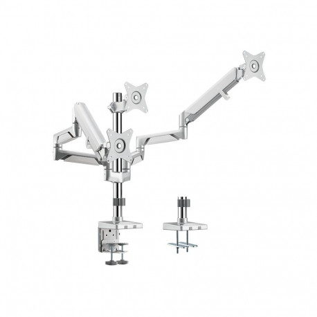 "LogiLink BP0090 Tischhalterung 17'-32' 21KG 3 Monitore Silver"