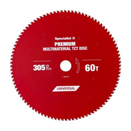 Cutting disc 305x60Tx30mm, Multimaterial PREMIUM, SPECIALIST+