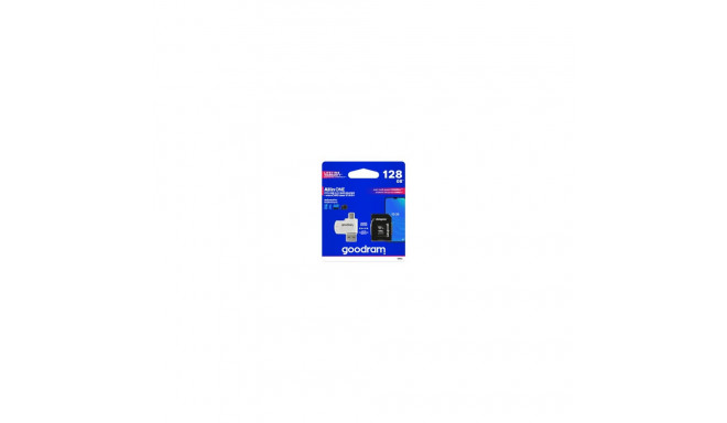 Goodram MicroSDXC 128GB Class 10 UHS I + Card reader + adapter