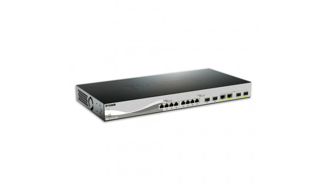 D-Link DXS-1210-12TC/E network switch Managed L2 10G Ethernet (100/1000/10000) 1U Black, Silver