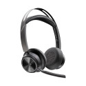 POLY Voyager Focus 2 Microsoft Teams sertifitseeritud USB-C-C peakomplekt + USB-C/A adapter