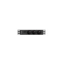 LANBERG 10" RACK POWER STRIP (1U, 16A, 3X 230V PL)