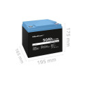 Qoltec 53704 LiFePO4 liitium-raudfosfaat aku | 12.8V | 50Ah | 640Wh | BMS