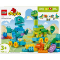 Klocki duplo 10451 3 w 1 dinozaury na kółkach