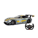 Auto R/C Mercedes AMG GT3 Rastar 1:14 Szare na pilota