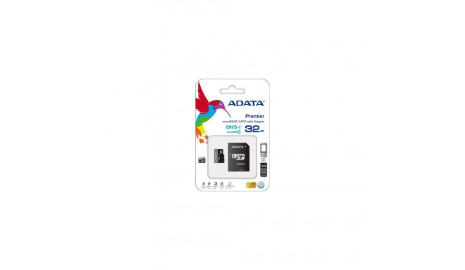 Adata 32GB MicroSDHC UHS-I Class10 AUSDH32GUICL10-RA1