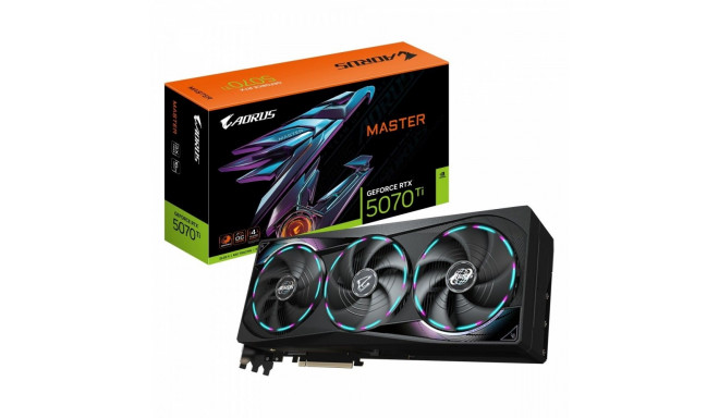Graphics card GeForce RTX 5070 Ti AORUS MASTER 16G 256BIT GDDR7 3DP/HDMI