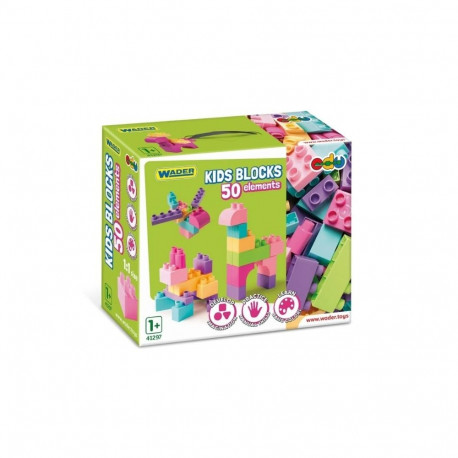 Kids Blocks 50 pieces pink
