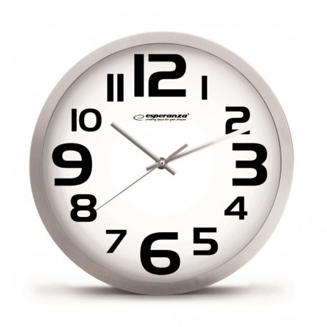 Wall Clock - Esperanza EHC013K Oval Quartz Black, White