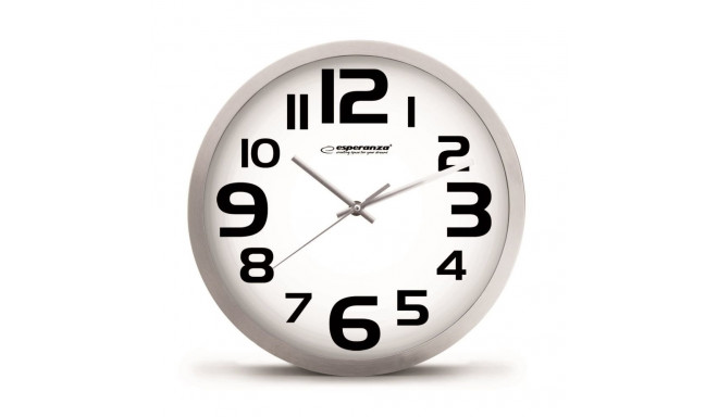 Wall Clock - Esperanza EHC013K Oval Quartz Black, White
