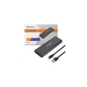 SSD Enclosure - Qoltec 50311 M.2 USB Type-C Black