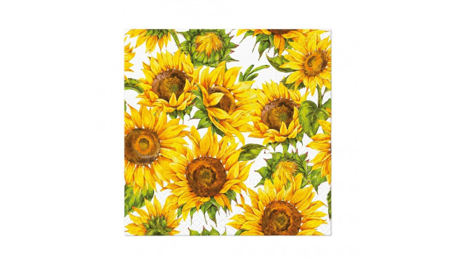 NAPKINS PAPER DAN SUNFLOWE 33X33CM 20PCS