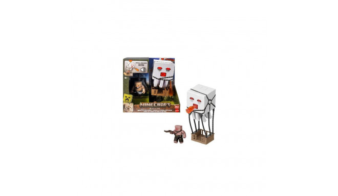 Minecraft Blast Attack Ghast Action Figure Set with Lights, Sounds &amp; More Inspired by the Mo