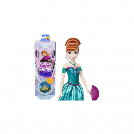 Disney Frozen Spin & Reveal Anna Fashion Doll & Accessories with 11 Surprises from D