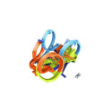 Hot Wheels Action 4-Loop Crash Out Track Set with Motorized Booster &amp; 1:64 Scale Toy Car