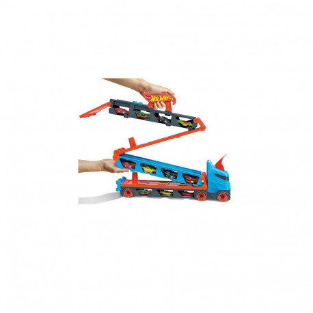 Hot Wheels City Speedway Hauler Carrier with 3 Toy Cars