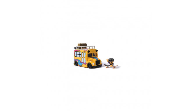 Tech Deck Sk8 Crew 2-in-1 Transforming Ultra Sk8 Bus &amp; Storage with Fingerboard &amp; Fi
