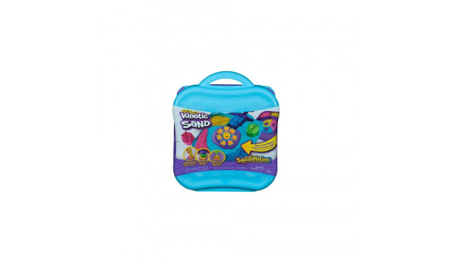Kinetic Sand , SquishMotion with 1lb Pink, Yellow &amp; Blue Play Sand, Stamper &amp; 5 Tool